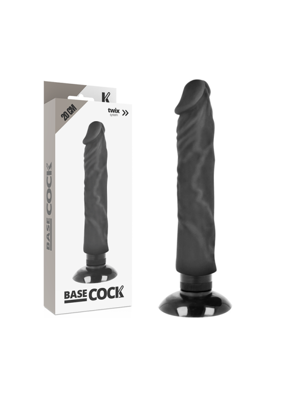 BASECOCK VIBRADOR REALISTICO 2 1 NATURAL 20 CM O 4 CM