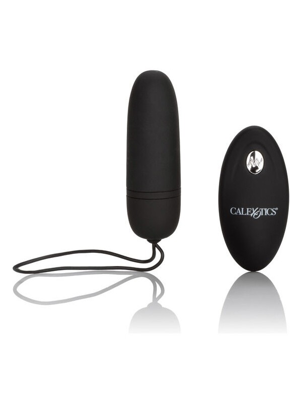CALEXOTICS HUEVO VIBRADOR DE SILICONA CON MANDO NEGRO