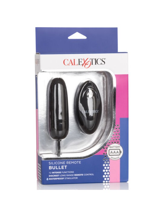 CALEXOTICS HUEVO VIBRADOR DE SILICONA CON MANDO NEGRO