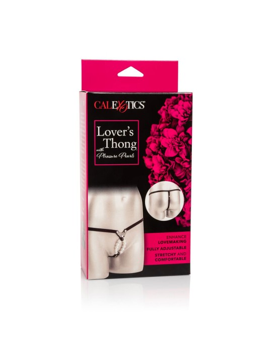 CALEXOTICS LOVERS TANGA CON PERLAS DE PLACER