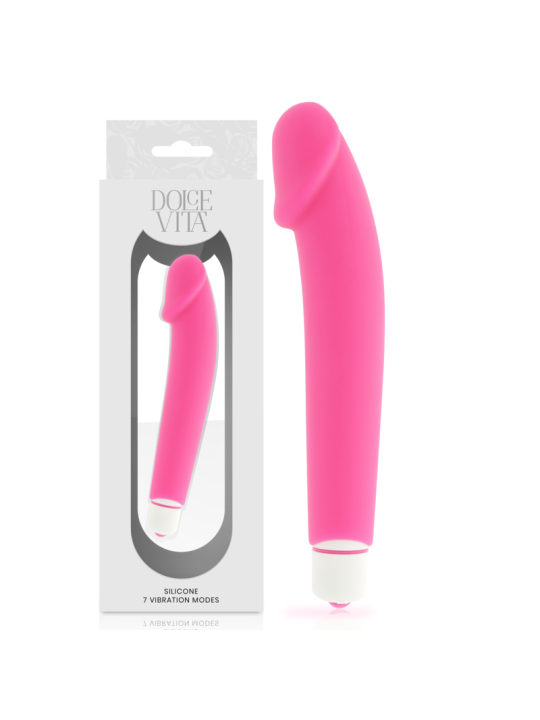 DOLCE VITA REALISTIC VIBRADOR SILICONA ROSA