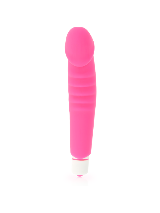 DOLCE VITA REALISTIC PLEASURE VIBRADOR SILICONA ROSA