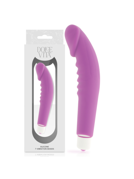 DOLCE VITA REALISTIC PLEASURE VIBRADOR SILICONA LILA