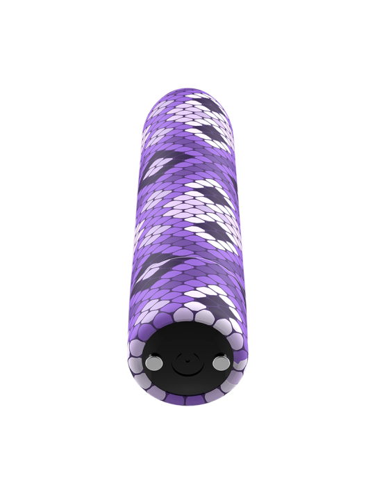 CUSTOM BULLETS BALA RECARGABLE SNAKE LILA 10 INTENSIDADES