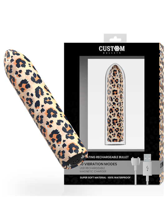 CUSTOM BULLETS BALA RECARGABLE LEOPARD 10 INTENSIDADES