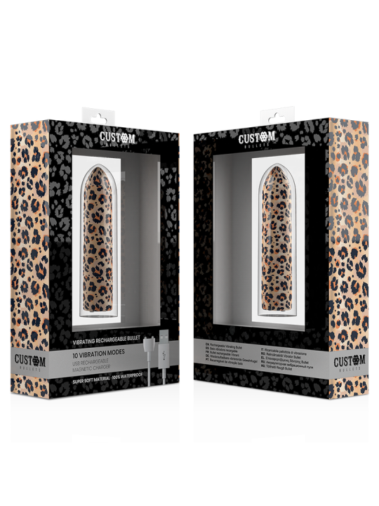 CUSTOM BULLETS BALA RECARGABLE LEOPARD 10 INTENSIDADES