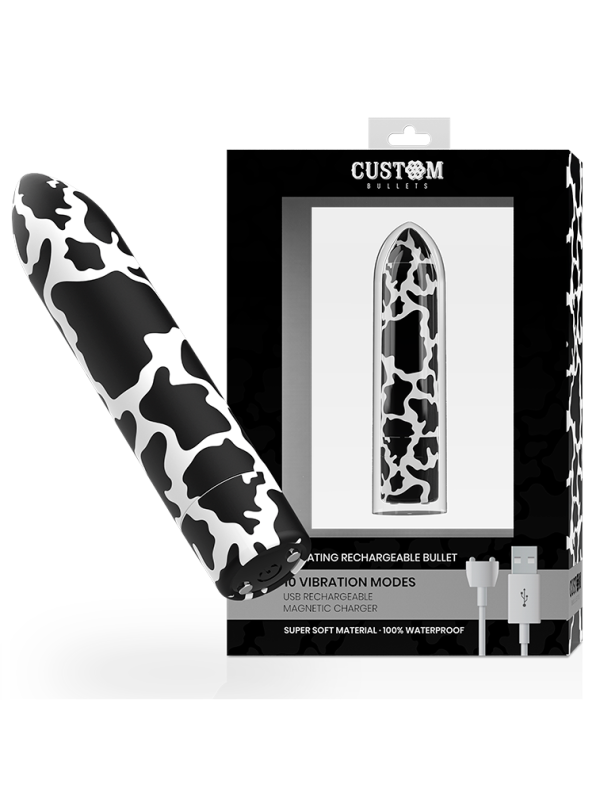 CUSTOM BULLETS BALA RECARGABLE COW 10 INTENSIDADES