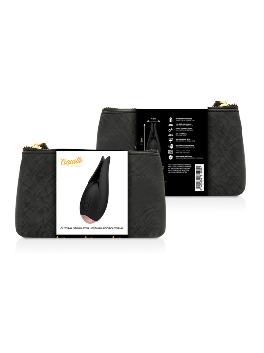 COQUETTE CHIC DESIRE ESTIMULADOR CLITORIS NEGRO GOLD FLOR