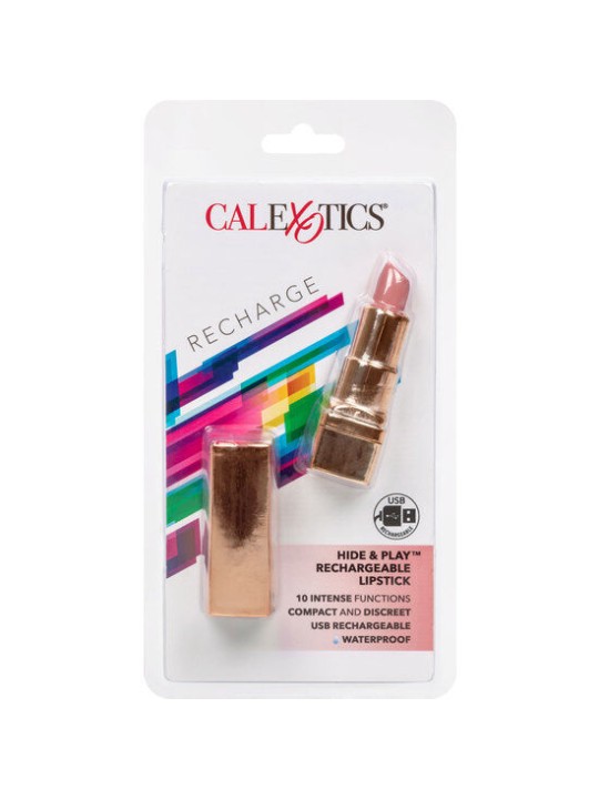 CALEXOTICS BALA PINTALABIOS RECARGABLE HIDE PLAY SOFT ROSA