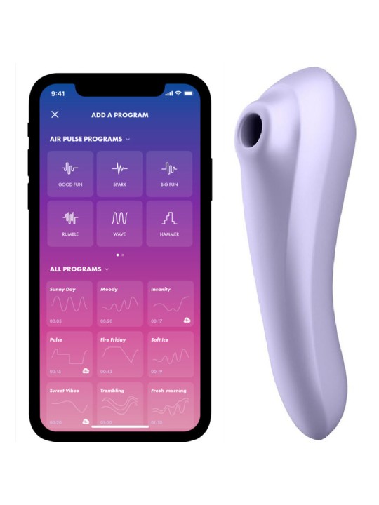 SATISFYER DUAL PLEASURE AIR PULSE VIOLETA