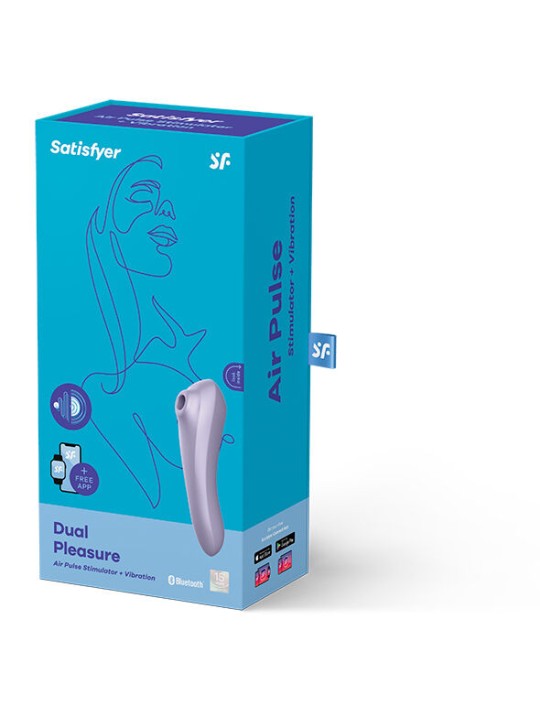 SATISFYER DUAL PLEASURE AIR PULSE VIOLETA