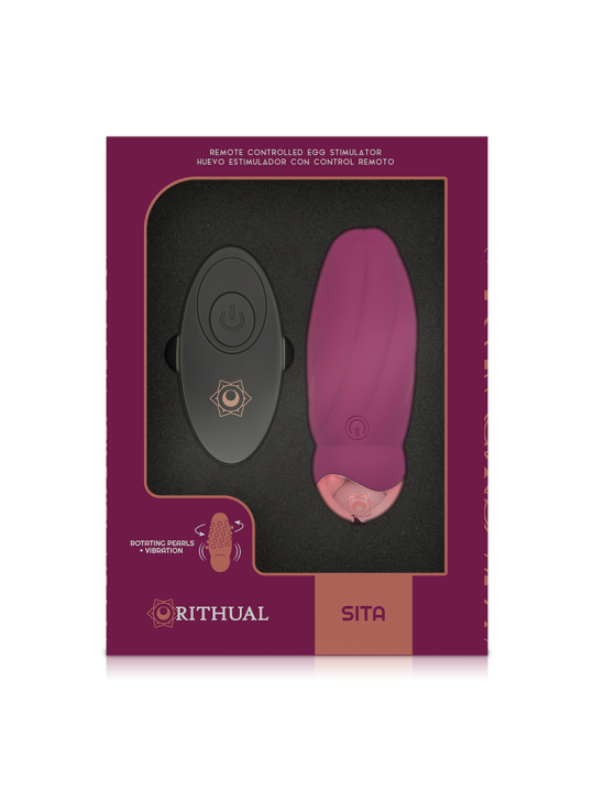 RITHUAL SITA HUEVO CONTROL REMOTO ROTACION DE PERLAS VIBRACION