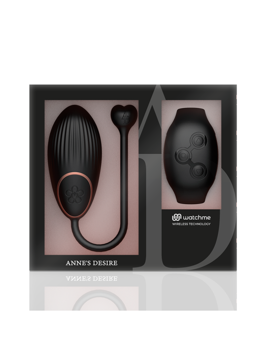 ANNE S DESIRE HUEVO CONTROL REMOTO TECNOLOGIA WATCHME NEGRO
