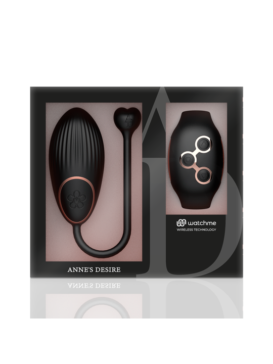 ANNE S DESIRE HUEVO CONTROL REMOTO TECNOLOGIA WATCHME NEGRO GOLD