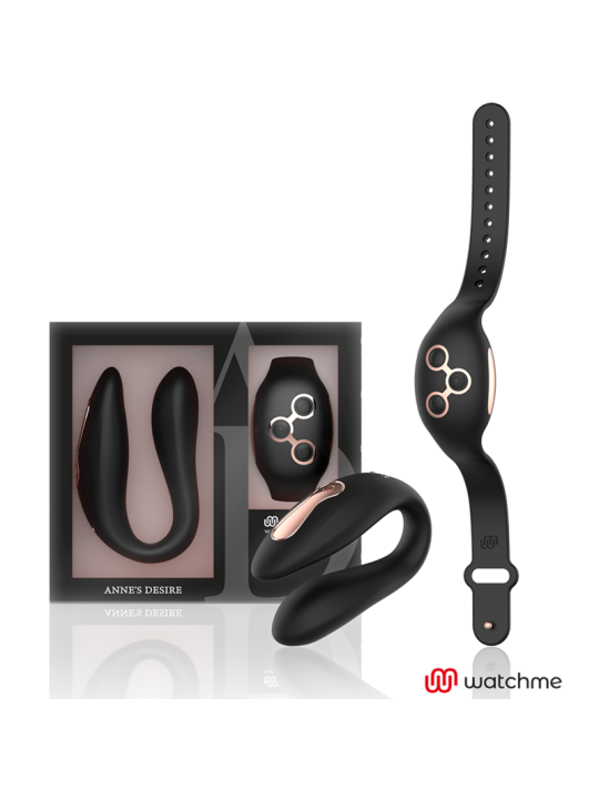 ANNE S DESIRE DUAL PLEASURE TECNOLOGIA WATCHME NEGRO GOLD