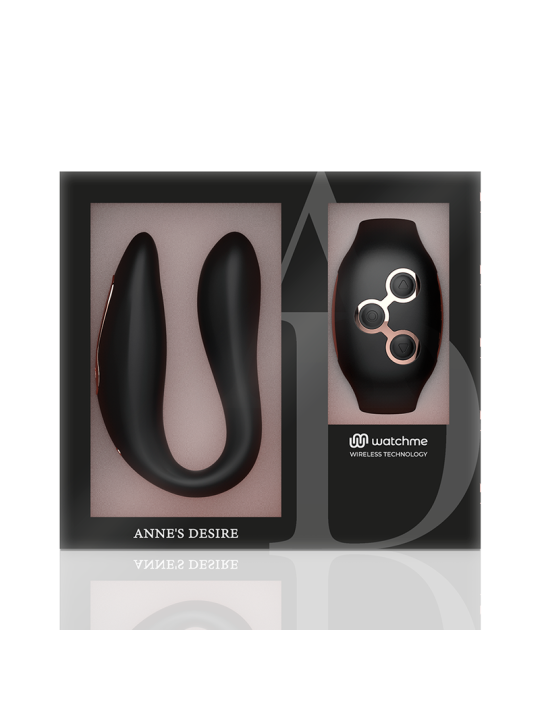 ANNE S DESIRE DUAL PLEASURE TECNOLOGIA WATCHME NEGRO GOLD