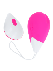 OHMAMA HUEVO VIBRADOR 10 MODOS ROSA Y BLANCO