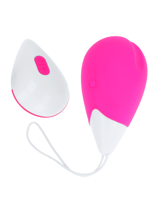 OHMAMA HUEVO VIBRADOR 10 MODOS ROSA Y BLANCO