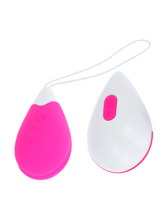 OHMAMA HUEVO VIBRADOR 10 MODOS ROSA Y BLANCO