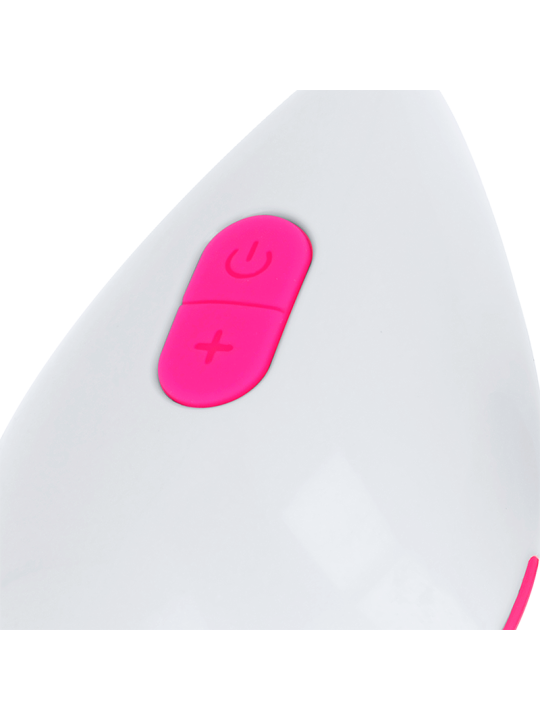 OHMAMA HUEVO VIBRADOR 10 MODOS ROSA Y BLANCO