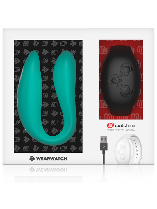 WEARWATCH VIBRADOR DUAL TECHNOLOGY WATCHME AGUAMARINA AZABACHE