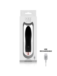 DOLCE VITA VIBRADOR RECARGABLE FOUR NEGRO 7 VELOCIDADES
