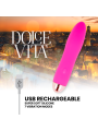 DOLCE VITA VIBRADOR RECARGABLE FOUR ROSA 7 VELOCIDADES