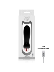 DOLCE VITA VIBRADOR RECARGABLE FIVE NEGRO 7 VELOCIDADES