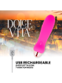 DOLCE VITA VIBRADOR RECARGABLE FIVE ROSA 7 VELOCIDADES
