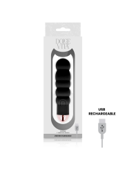 DOLCE VITA VIBRADOR RECARGABLE SIX NEGRO 7 VELOCIDADES