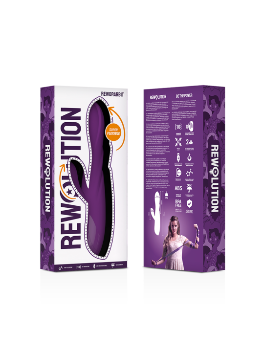 REWOLUTION REWORABBIT VIBRADOR FLEXIBLE CON RABBIT