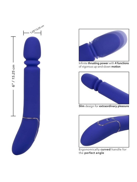 CALEXOTICS SHAMELESS SLIM THUMPER MASAJEADOR AZUL