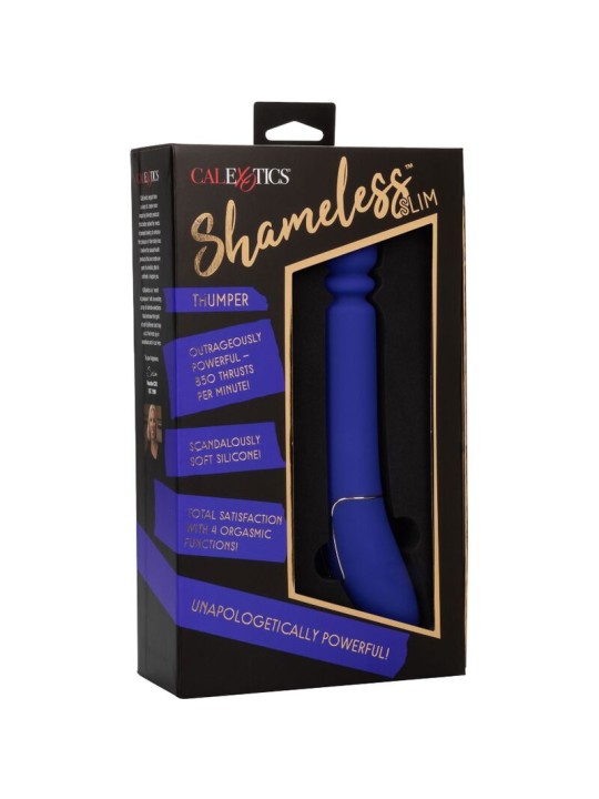 CALEXOTICS SHAMELESS SLIM THUMPER MASAJEADOR AZUL
