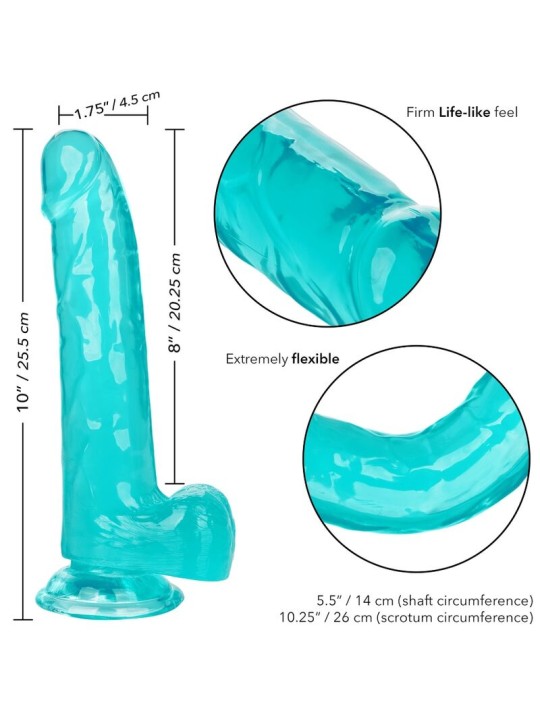 CALEXOTICS SIZE QUEEN DILDO AZUL 203 CM