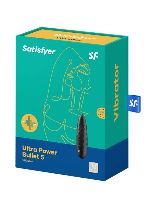 SATISFYER ULTRA POWER BULLET 5 BALA VIBRADORA NEGRA