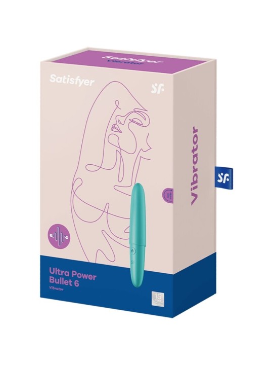 SATISFYER ULTRA POWER BULLET 6 BALA VIBRADORA TURQUESA