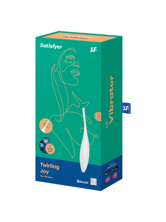 SATISFYER TWIRLING JOY ESTIMULADOR CLITORIS BLANCO