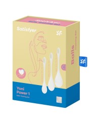SATISFYER YONI POWER 1 KIT DE ENTRENAMIENTO BLANCO
