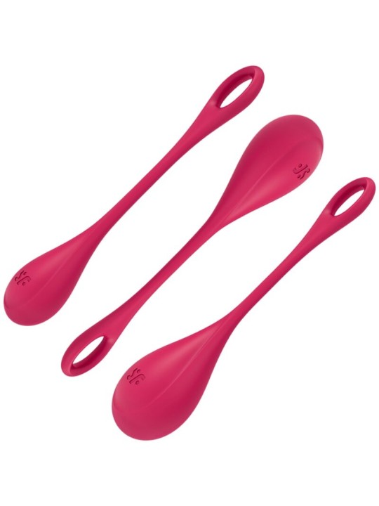 SATISFYER YONI POWER 1 KIT DE ENTRENAMIENTO ROJO