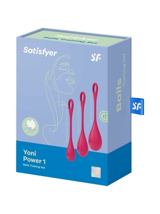 SATISFYER YONI POWER 1 KIT DE ENTRENAMIENTO ROJO