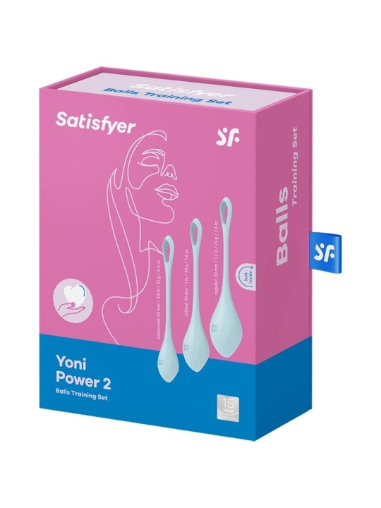 SATISFYER YONI POWER 2 KIT DE ENTRENAMIENTO AZUL