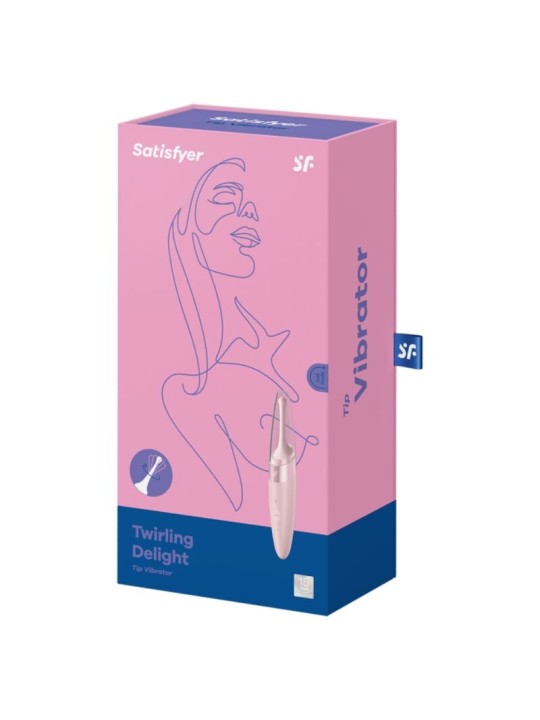 SATISFYER TWIRLING DELIGHT ESTIMULADOR CLITORIS ROSA