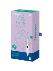 SATISFYER TWIRLING DELIGHT ESTIMULADOR CLITORIS BLANCO
