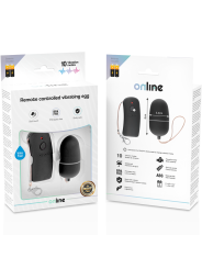ONLINE HUEVO VIBRADOR CON MANDO CONTROL REMOTO NEGRO