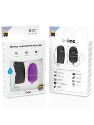 ONLINE HUEVO VIBRADOR CON MANDO CONTROL REMOTO LILA