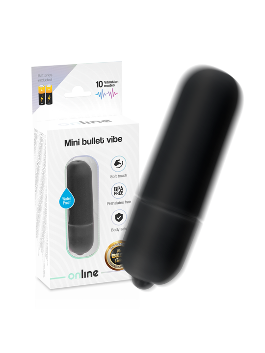 ONLINE MINI BALA VIBRADORA NEGRO