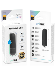 ONLINE MINI BALA VIBRADORA NEGRO