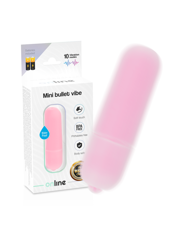 ONLINE MINI BALA VIBRADORA ROSA