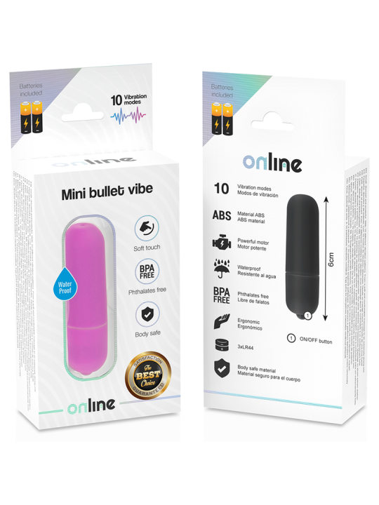 ONLINE MINI BALA VIBRADORA LILA