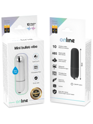 ONLINE MINI BALA VIBRADORA PLATEADA
